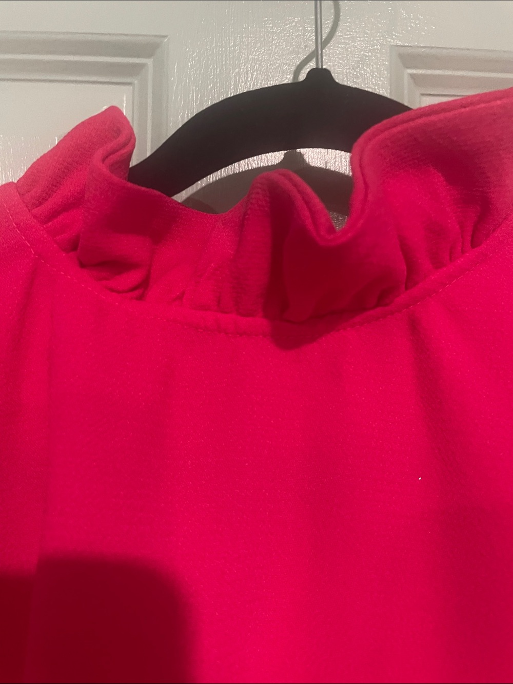 Tuckernuck pomander place Women's Pink Bow-Back Ruffle Neck Blouse - Picture 4 of 8